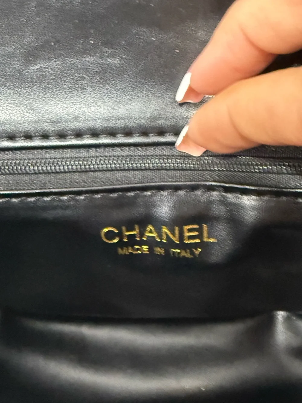 Chanel Black Quilted Leather Mini Crossbody with Gold Chain and Heart Charms - Picture 7 of 8